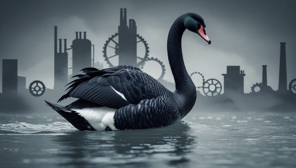 he progress is riddled with uncertainty and black swans